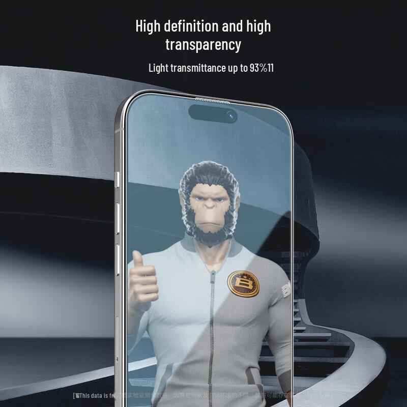 IPhone 14 Pro Staubdichtes Panzerglas Displayschutzglas mit Applikator