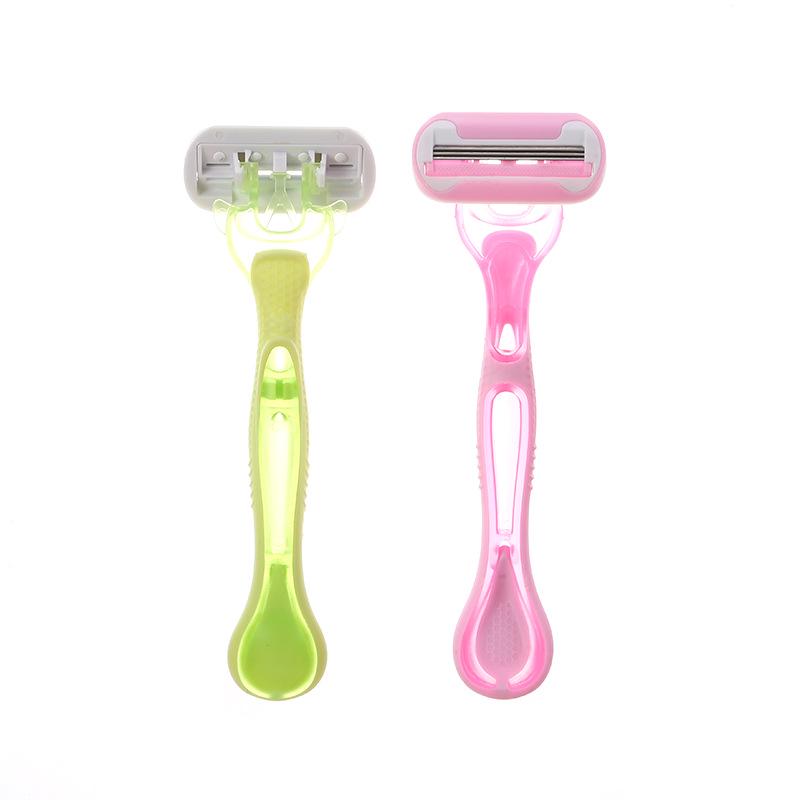 Women's Popular Manual Shaver with Replacement Blades - Hair Removal Razor in Box