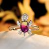 Hot Selling Fashionable White Diamond Turtle Ring Couples Simple Index Finger Ring Accessory