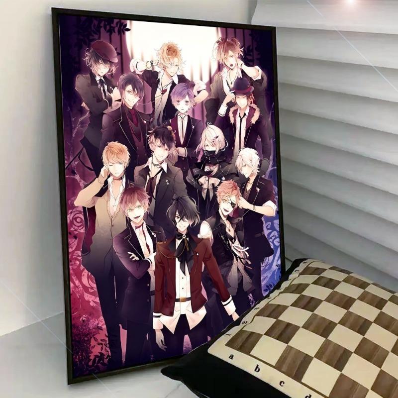 

Аниме D-Diabolik Lovers Movie Sticky Poster Paper Print Home Bedroom Вход Bar Cafe Art Painting Decoration 21cm×30cm NoFrame