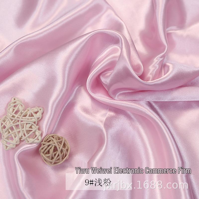Plain Glossy Imitation Silk Satin Fabric for Clothing, Lining, & Decoration