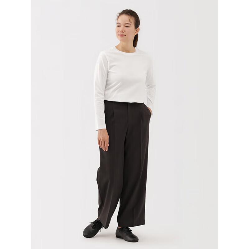 MUJI Women's Tenjiku Knit Long Sleeve T-Shirt