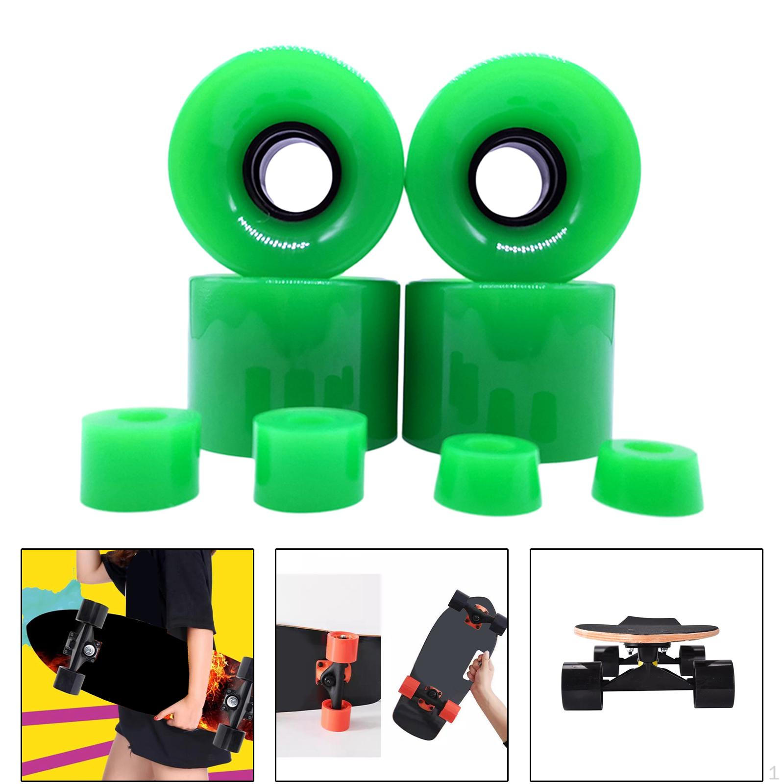 4 Roues De Skateboard/Longboard En PU - 70x51mm - Cruiser - Neuves (Générique)