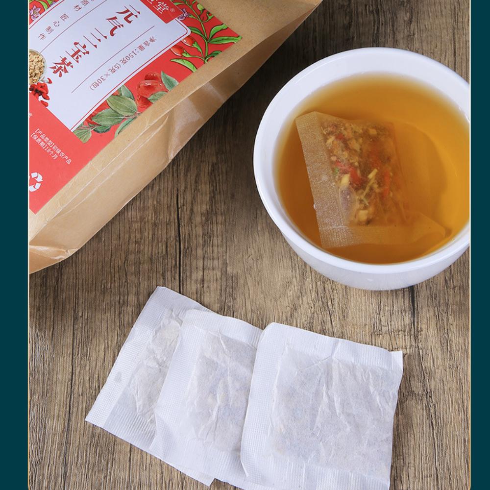Yuanqi Sanbao Tea Astragalus Ophiopogon Codonopsis Wolfberry Combination Tea Bag