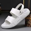 Summer Men Shoes Leather Sandals Thick-soled Casual Slipper Platform Shoes Fashion Beach Shoes