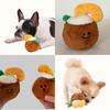 Fun And Engaging Pet Toy Coconut Ball With Sound Plush Material 31g Weight Promotes Dental Health