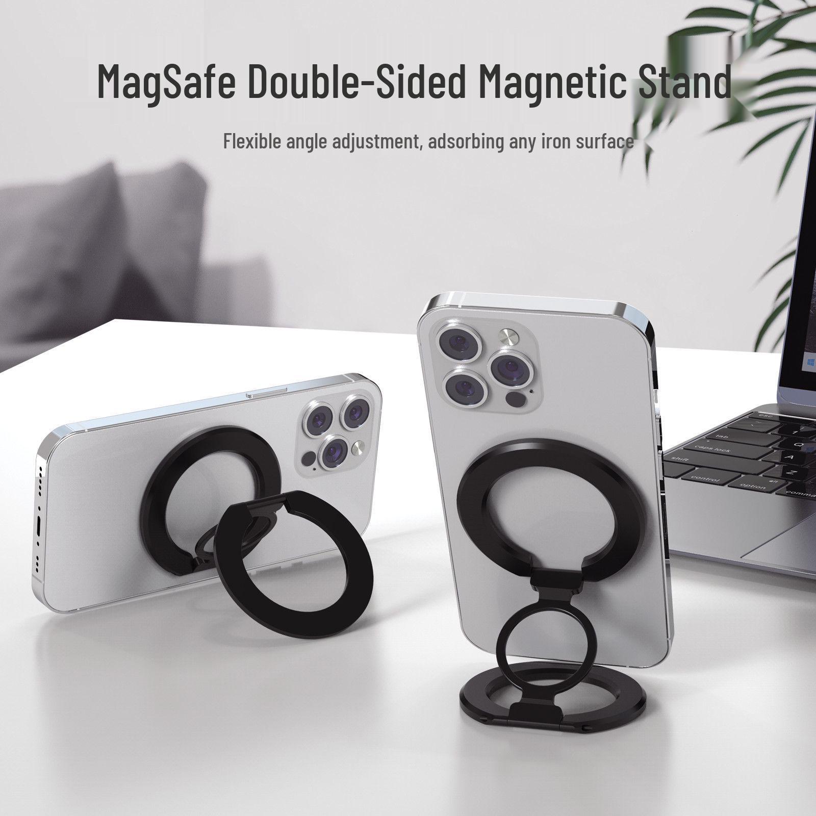 

Ultra-Thin Double-Sided MagSafe Magnetic Phone Stand & Finger Ring for Apple 12-15