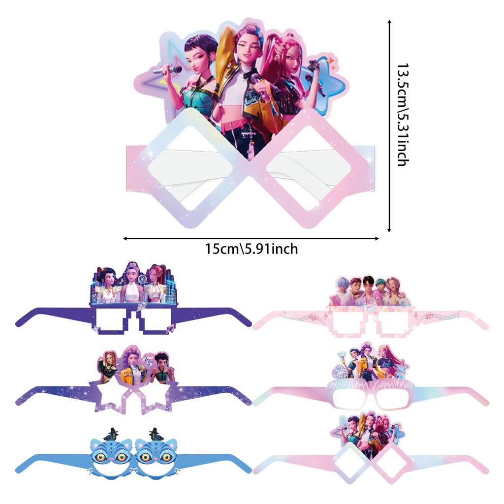 K-POP Girl Group Birthday Party Supplies For Kids Happy Birthday Banner Table Decoration Balloons Plates Cups Background Cloth