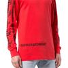 Off-White SS21 Graffiti Arrow Print Long Sleeve T-Shirt Men Tops Red OMAB001R191850152010