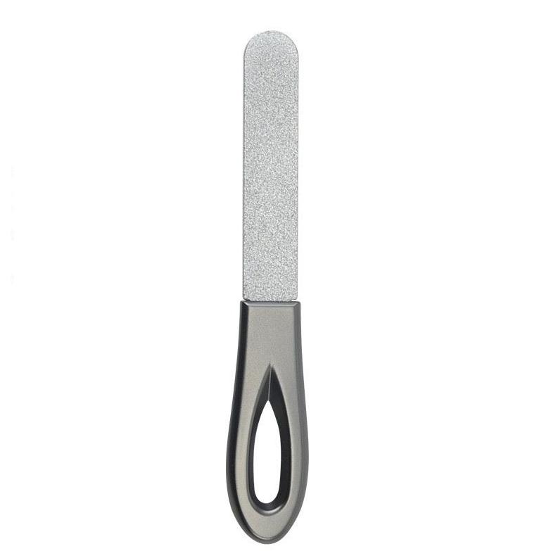 

Пилочка для ногтей из нержавеющей стали, двухсторонняя алмазная фреза, мелкое зерно 180, профессиональный маникюрный инструмент, без спирта для придания формы и сглаживания чёрный