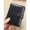 Mens Slim Genuine Leather Wallet Short Bifold Minimalist Business Casual Purse Daily Use
