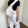 Korean Style INS Minimalist Retro Star Rivet Crossbody Bag Large Capacity Women's Shoulder Bag Versatile Handbag