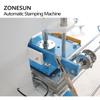 ZONESUN ZY-819M Pneumatic Stamping Machine leather LOGO Creasing machine LOGO stampler name card stamping machine