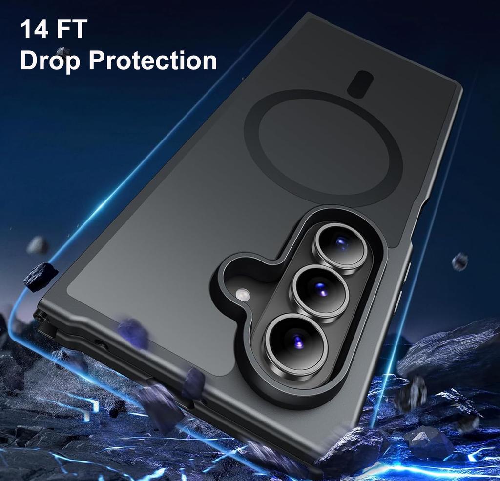 Custom Frosted Slim Magnetic 360 Hinge Protective Hinge Protective Phone Case for Samsung Galaxy Z Fold 7 6 8 Wide Anti Scratch
