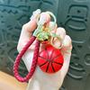 1/2Pcs Keyring Holder Creative Colorful Key Accessories Basketball Keychain 9 Colors Car Key Chain Plastic Ball Bag Pendant