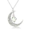 Woman Necklace Moon Bead Pendant Party Ladies Jewelry Wedding Engagement Gift Choker Dressing Clothing Decoration