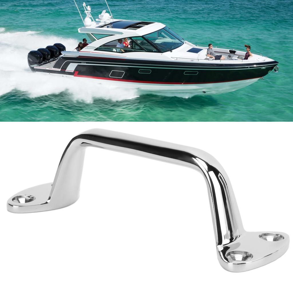 150mm 6.1in Stainless Steel Rail Grab Door Handrail Grip Universal for Boat Yacht Marine Bathroom
