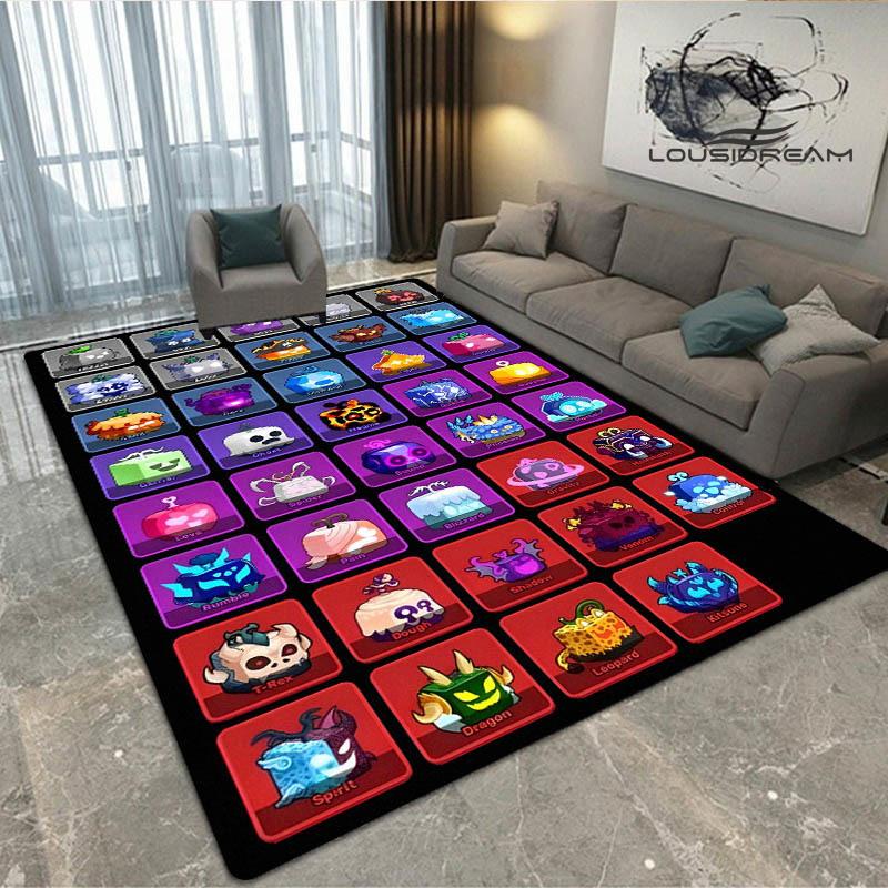 Spiel B-blox Früchte bedruckter Teppich Rutschfester Teppich Außen Teppiche Läufer Wohnzimmer Schlafzimmer Dekor Teppich für Schlafzimmer Geburtstagsgeschenk