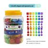 Transparent Rainbow Capital Letter Educational Toys for Early Montessori Learning