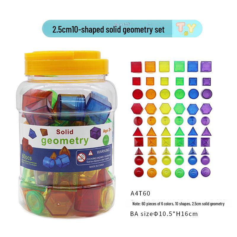 Transparent Rainbow Capital Letter Educational Toys for Early Montessori Learning