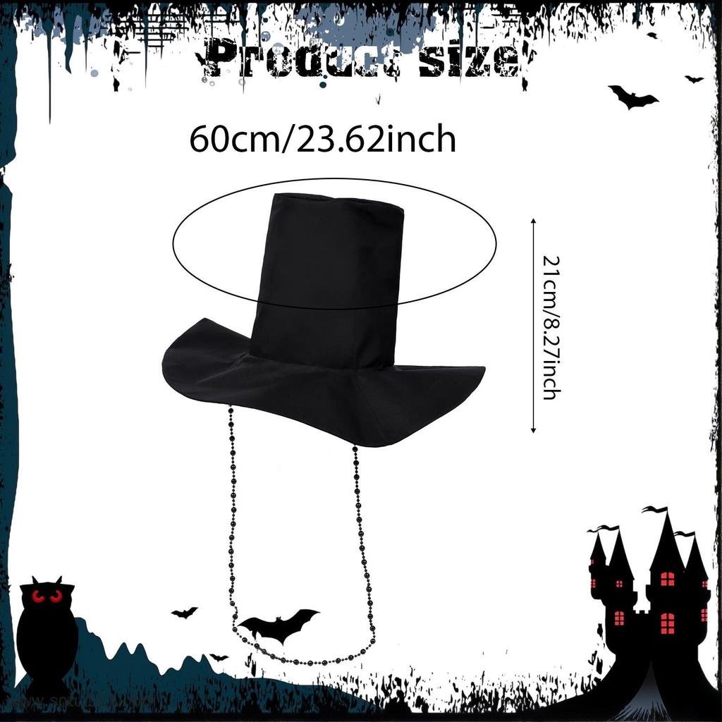 Halloween Hat Props Cap Decor Costume Accessories for Dress Up Party Carnivals