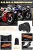 Motorcycle Cover, Large, Heat Resistant, Waterproof, Thick, 420D Oxford Material, Durable, UV Protection, Melt-Proof,