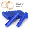 Jewelry Ring Mold Wax Tube Jewelry Ring Making Engraving Sheet Set Blue