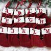 3pcs Christmas Alphabet Knitting Socks Christmas Tree Ornaments Christmas Decorations For Home 2026 Noel New Year 2027 Xmas Gift