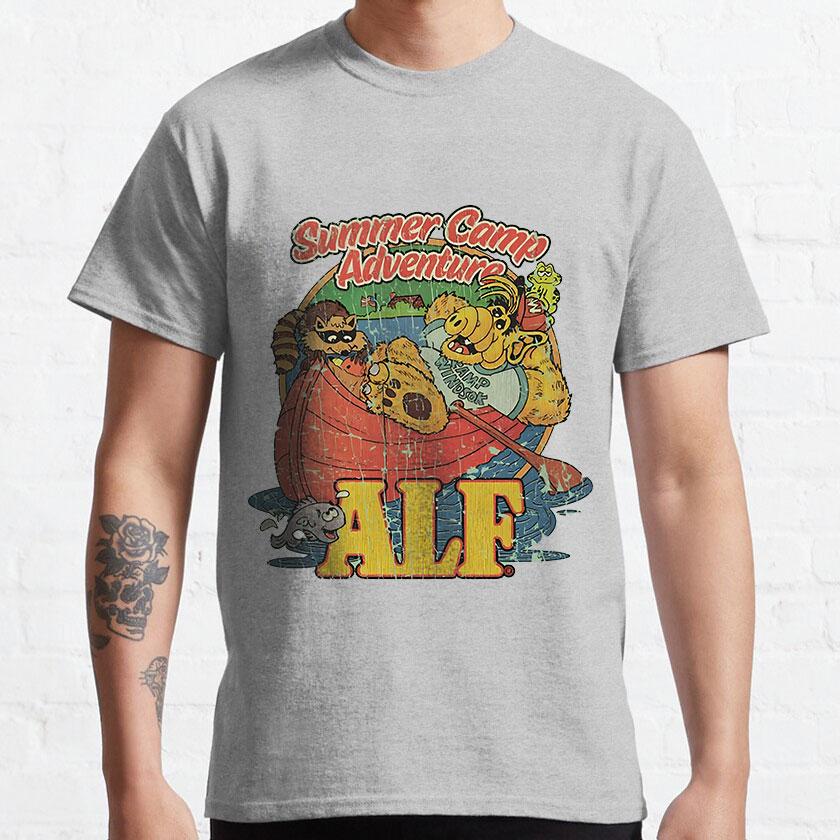 Movie Poster 80s Cartoon graphic t shirts 90s Retro Style ALF Character TV Show Unisex tshirt 100% cotton Adult all size S-6XL