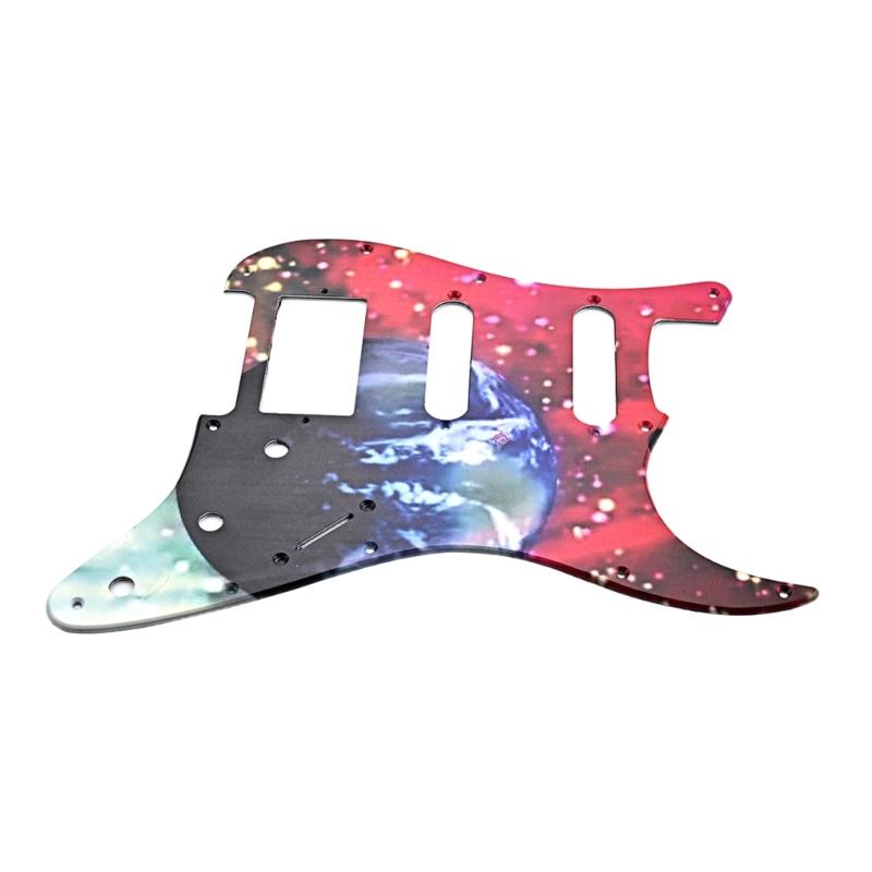 3 Ply 11 Holes Guitar Bass Pickguard Scratch Plate Pick Guards for 4 String Standard Bass Guitar Musical Instrument Part