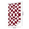 Wallpaper Casual Checkerboard Red and White 50x1000