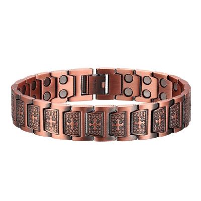 Brățări și Brățări Magnetice de Cupru la Modă Brățară pentru Bărbați Metal Vindecare Magnetic Cruce Iisus Hristos Brățară Bijuterii Angro