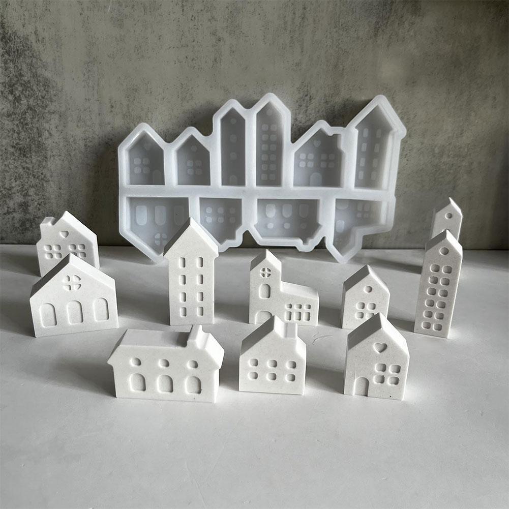 Silicone Candlestick Mold DIY Handmade Mold Handicraft Mold Ornament Resin Making Mold for Home Decoration