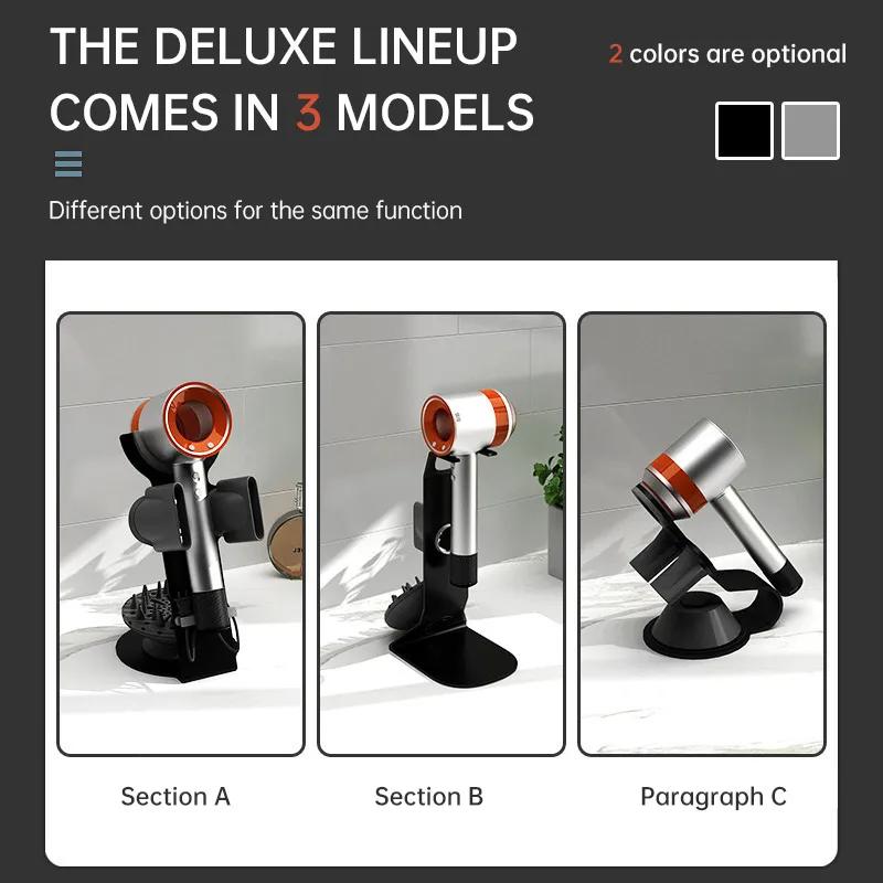 Stojan na vysoušeč vlasů Držák pro Dyson Supersonic Bracket Držák napájecí zástrčky Organizér do koupelny pro fén Dyson Nástroje péče