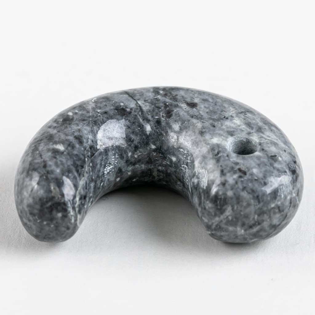 Itoigawa Natural Jade Japanese National Jomon Power Stone Jade Workshop Special Paulownia Wood Quality Guarantee MT0817 Magatama, Black, Stone,