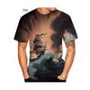 Summer Hot Sale Fashion Personality Funny Short Sleeved Pirate Ship Men's 3D Printed T-shirt Casual Street Shirt