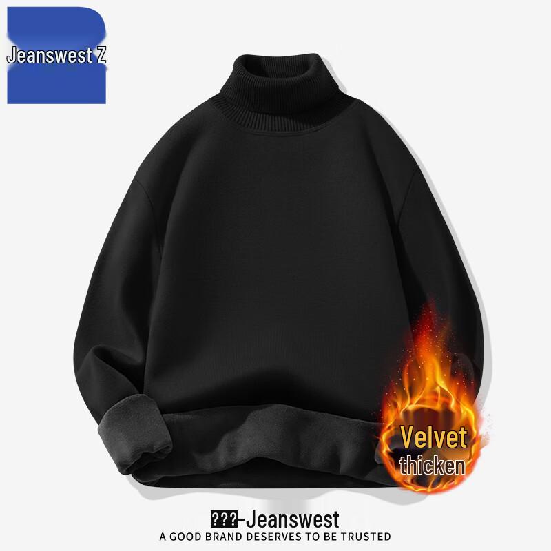 

Jeanswest Men s Z-Series Fleece-Lined Turtleneck Winter Knit Sweater ANJ24 3XL