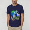 Frutiger Aero World Vaporwave 100 Cotton TShirt For Unisex Summer Vintage T Shirts Crew Neck Leisure Tees Plus Size Printed Tops