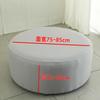 Round Stool Covers Stretch Knitting  Seat Covers Living Room Chair Cover Round Footstool Ottoman Slipcover Protector