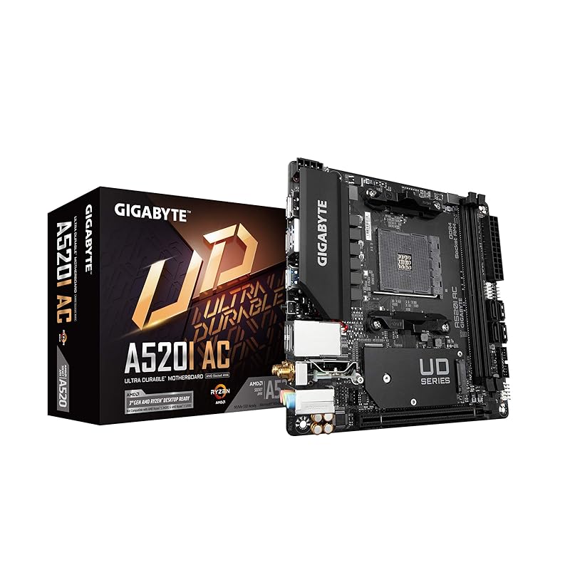 

GIGABYTE A520I AC motherboard MiniITX [AMD Equipped with A520 chipset] MB5141