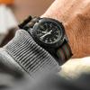 Geckota Vintage Bond 1973 British Military Nylon Watch Strap Black Buckle 22mm - -