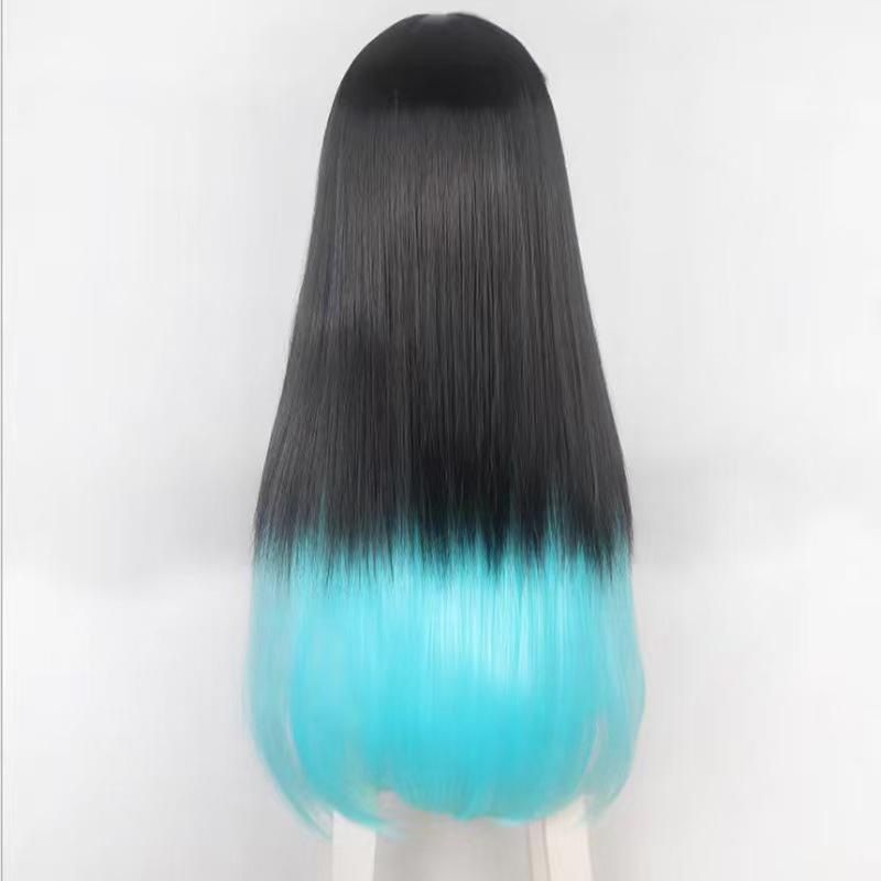 Anime Tokitou Muichirou Cosplay Wig Muichiro Tokito Wig Heat Resistant Synthetic Hair Wigs