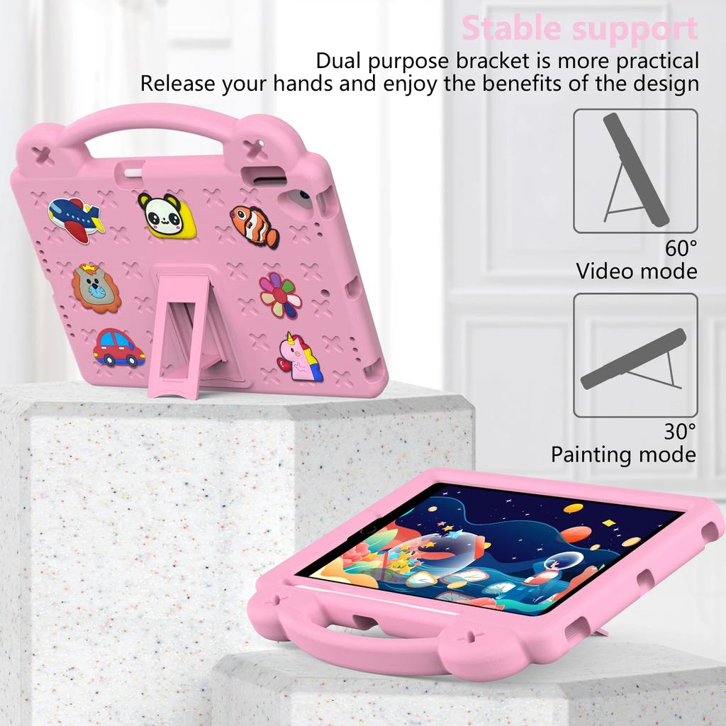 For IPad Air 11 2024 5 4 10.9 Case EVA Kids Safe Stand Tablet Cover 10th 2022 10.2 8th 9th 7th 9.7 Generation Pro 11 Mini 6 4 3 2