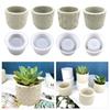 Moule en Résine pour Porte-Bougies, Moules en Silicone pour Pot à Fleurs en Plâtre, Moules de Coulage en Résine Époxy Ronds pour Boîte de Rangement pour Bijoux DIY