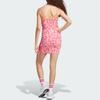 Adidas Originals Tight Dress Logo Print Backless Sleeveless Dress Women Dresses Clear-Pink IU0647