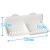 LEC Soap Dish Double Suction Cup Bathroom Accessory
