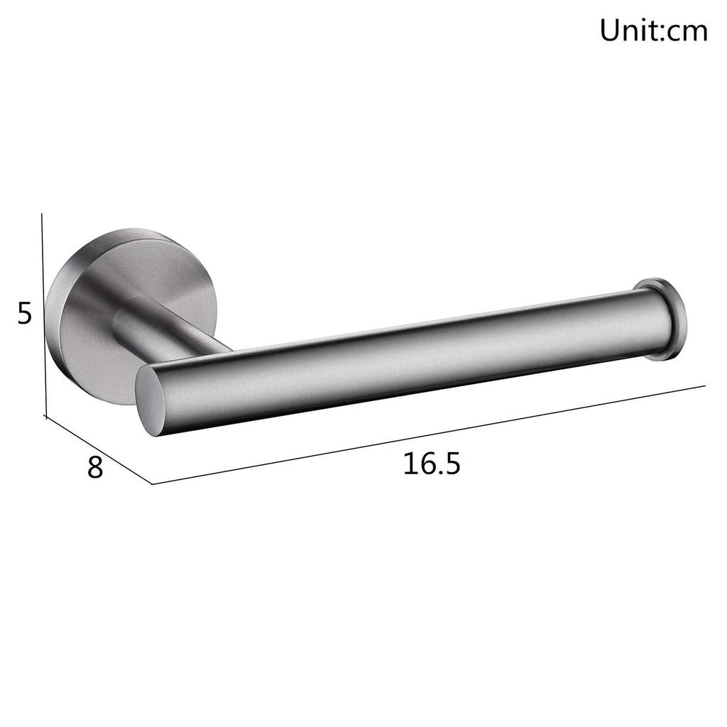 Celbon SUS304 Stainless Steel Toilet Roll Holder, Brushed Finish, Wall-Mounted Bathroom Tissue Holder, for Toilets and Bathrooms