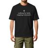Men Crew Neck Short Sleeve Cotton Casual T Shirt with Walking by Tripping Constantly Printed Graphic for Everyday Wear