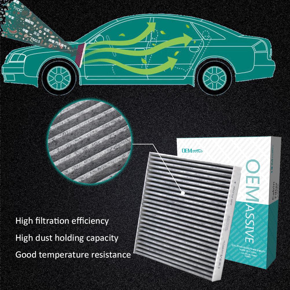 For Infiniti FX35 FX45 G35 Mitsubishi Lancer Outlander Sport RVR ASX Activated Carbon Pollen Cabin Air AC Filter Car Accessories
