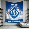 Custom Dynamo Kyiv Wall Hanging Printed Fabric Blanket Decorative Tapestries for Bedroom Living Room Home Decor